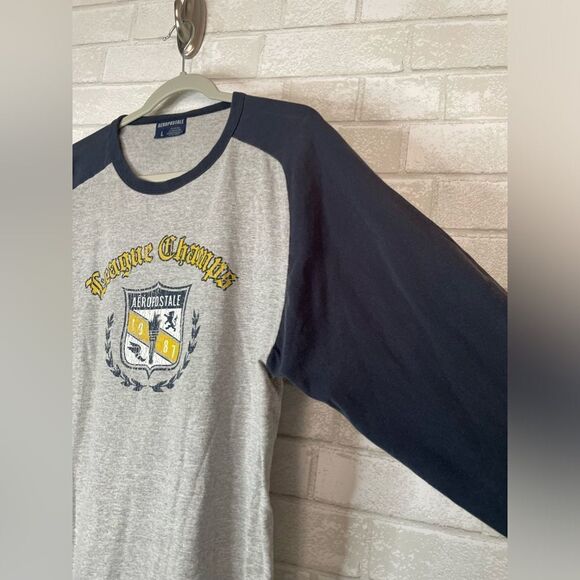 VINTAGE Aeropostale Baseball Style Tee Tshirt Oversized Classic 90’s Vibe - Picture 4 of 6
